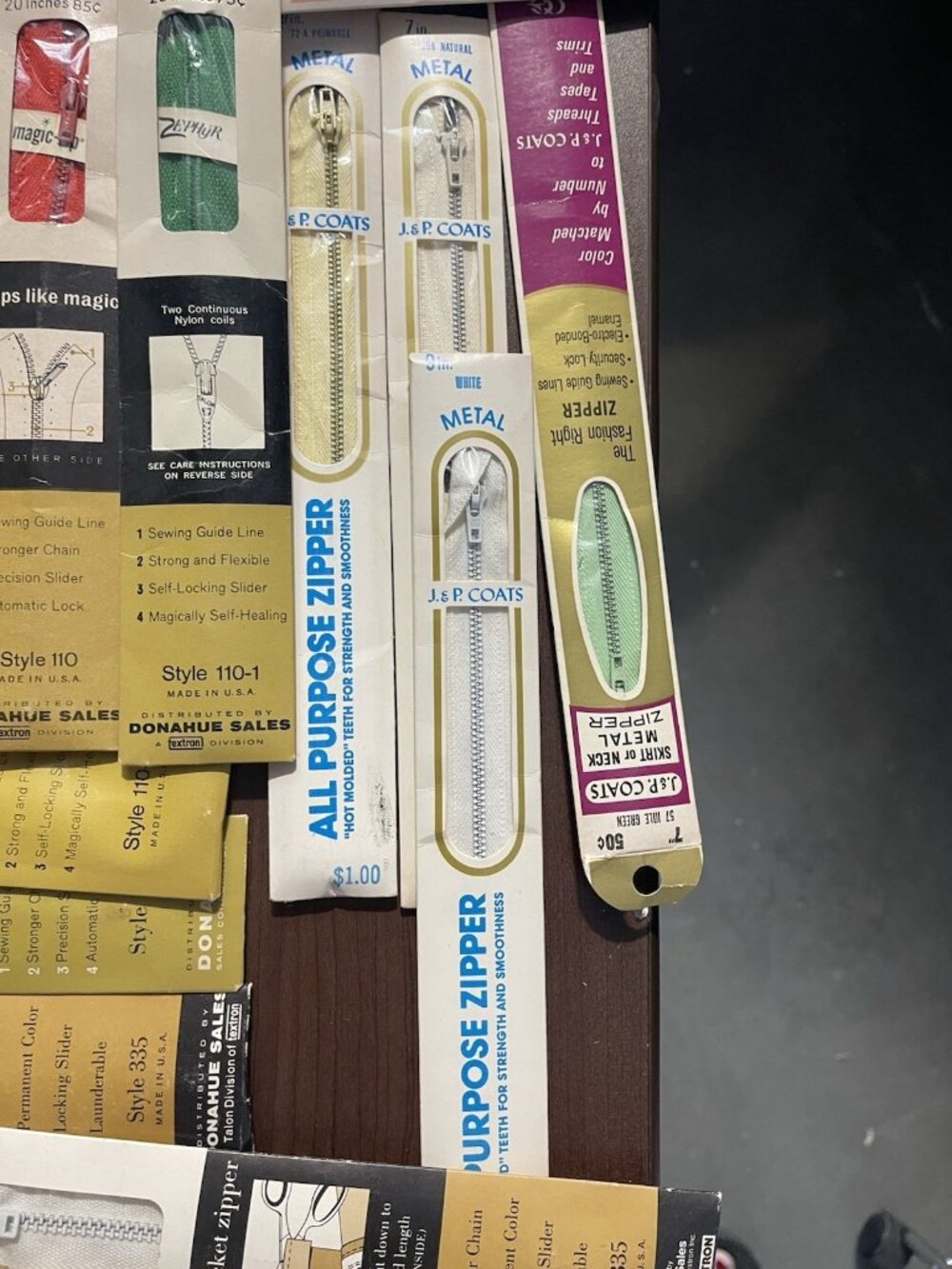 NEW Lot of 32 Zippers Talon J&P Coats Various Sizes/Colors Sewing Metal Nylon - Picture 7 of 7